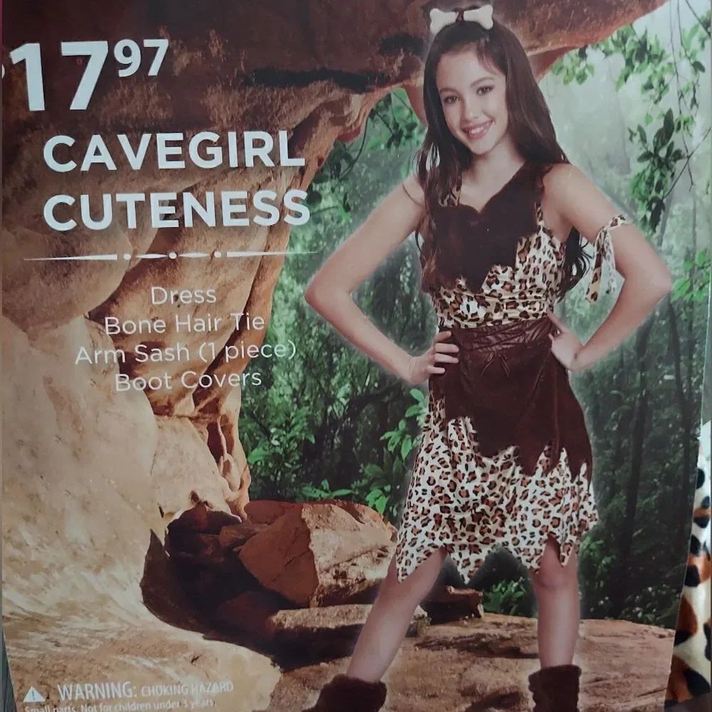 Cavegirl Cuteness Halloween Costume Small 4-6